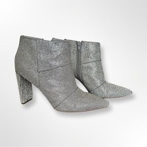 Steve Madden
Noticed Rhinestone Embellished Block Heel Booties